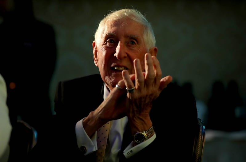 Ronnie Delany attending the 2018 Irish Times Sportswoman of The Year Awards at the Shelbourne Hotel, Dublin. Photograph: Ryan Byrne/Inpho