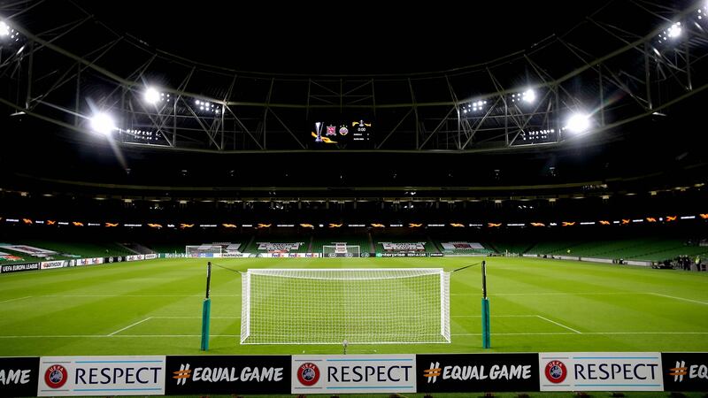 The Aviv Stadium is a host venue for the delayed European Championships. Photograph: Ryan Byrne/Inpho