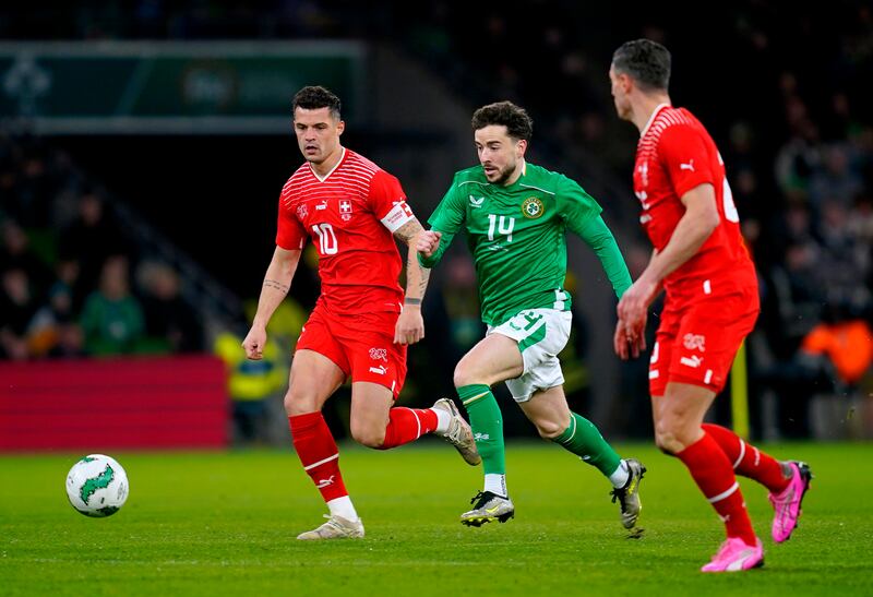 Ireland's Mikey Johnston. Photograph: Niall Carson/PA Wire