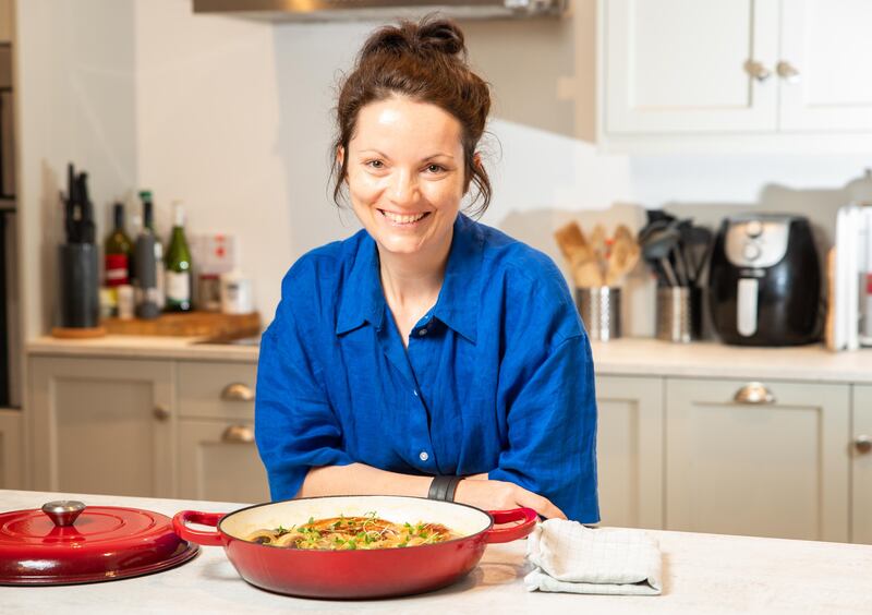 Rebeca Recarey Sanchez's white wine braised sausage pot. Photograph: John Allen