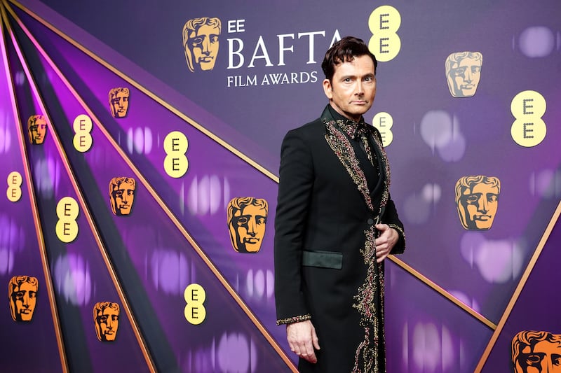 Baftas 2025: host David Tennant. Photograph: Ian West/PA Wire