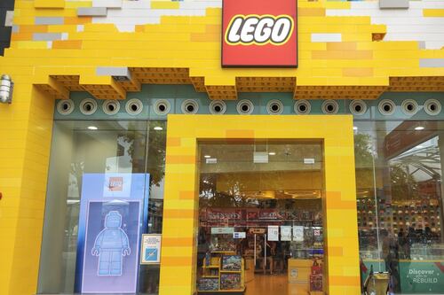 Mock Lego cladding on facade of new Grafton Street shop blocked by council