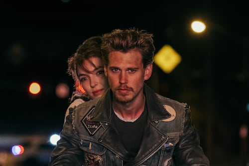 Austin Butler and Jodie Comer burn up the screen in an exclusive clip from Jeff Nichols’ new film, The Bikeriders