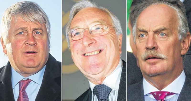 Denis O'Brien, Martin Naughton and Dermot Desmond.