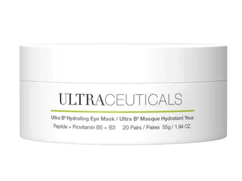 Ultraceuticals Ultra B2 Hydrating Eye Mask (€75 for a tub of 20 pairs from ultraceuticals.ie)