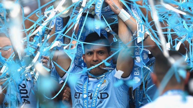 Sergio Aguero of Manchester City was one of the club’s more high-profile imports.  Photograph: Shaun Botterill/Getty Images