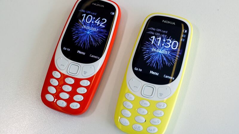 The updated Nokia 3310. Photograph: Eddie Keogh/Reuters