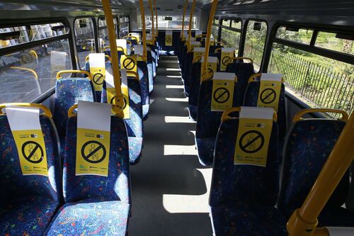 Rush hour on a Dublin bus: ‘They’re all ghost buses now’