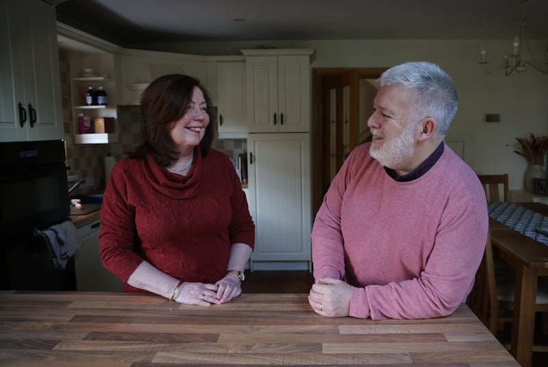 John O’Leary at home with his wife Mary in Ballyvolane, Cork city. Photograph: Bryan O’Brien 