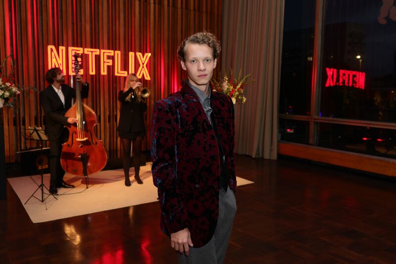 The actor Felix Kammerer attends the German premiere of All Quiet on the Western Front at Kino International in Berlin on September 27th. Photograph: Andreas Rentz/Getty Images for Netflix