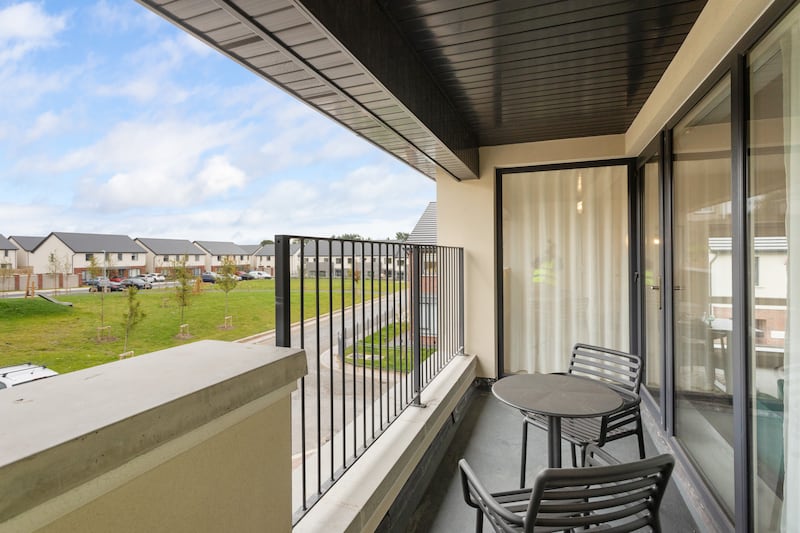 Some of the units have balconies off the main living area