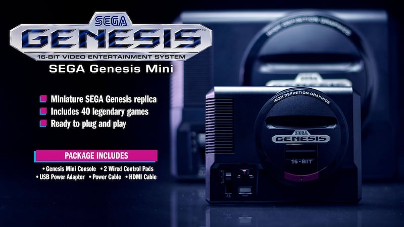 Sega Genesis Mini, €74.99.