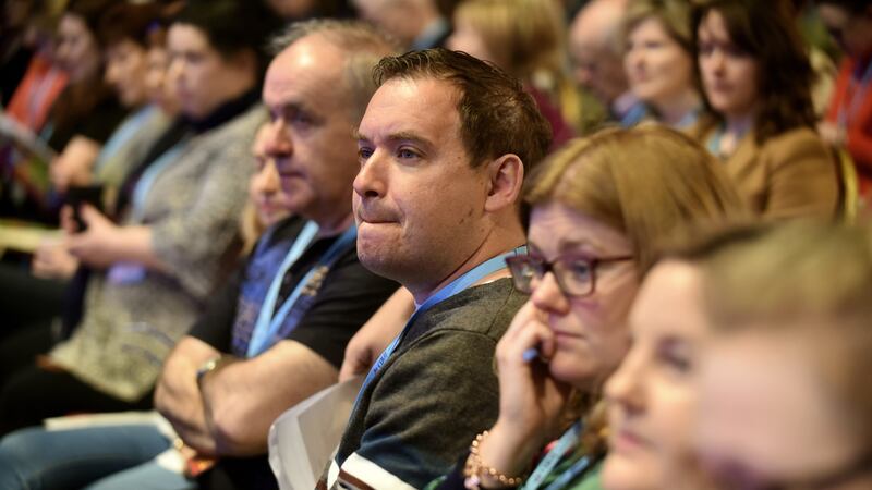 Delegates at a recent Irish National Teachers’ Organisation’s annual congress in Killarney. Photograph: Moya Nolan