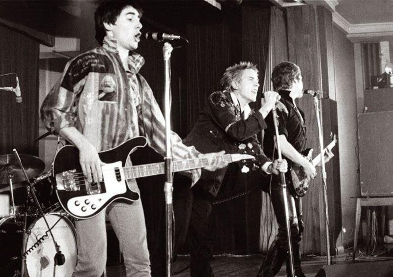 Glen Matlock, left, with Johnny Rotten and Steve Jones in The Sex Pistols: MacGowan "really surprised a lot of people with the sheer quality of his songwriting, me included.”