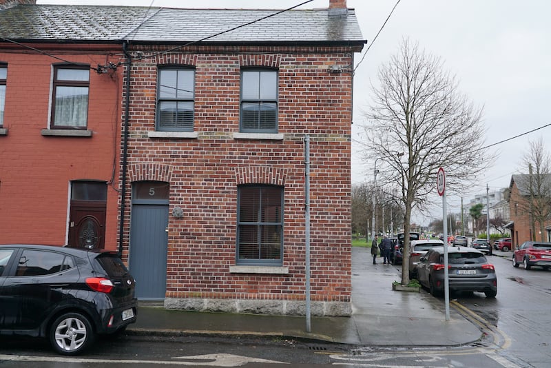 The exterior of Paul and Jane Cathcart's renovated home in Ringsend. Photograph: Enda O'Dowd