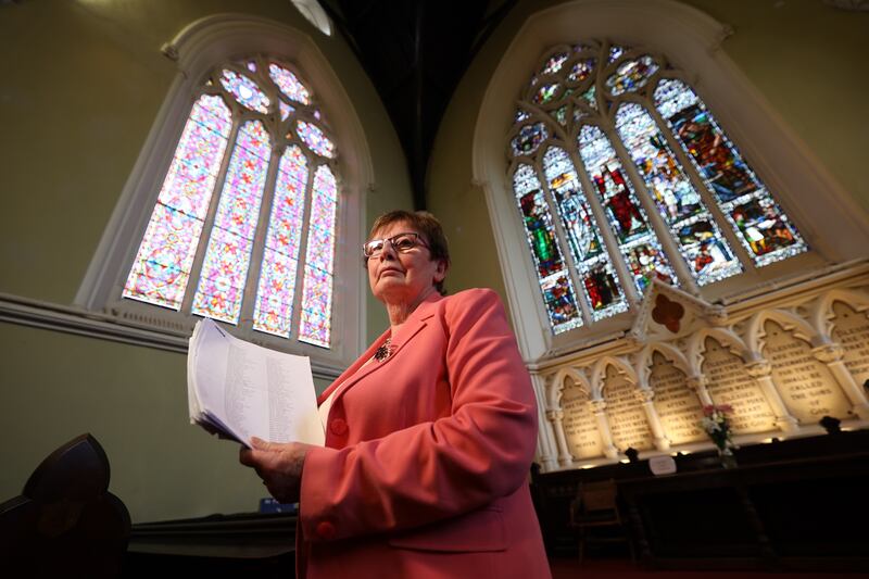 Rev Bridget Spain in the Dublin Unitarian Church on Friday. Photograph: Nick Bradshaw