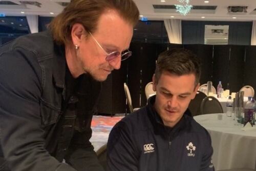 Players impressed with Bono’s Irish pride and desire