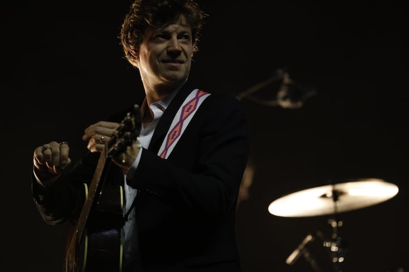 Guitarist James Walbourne performing at The Pogues gig at 3Arena. 3Arena. Photograph: Nick Bradshaw