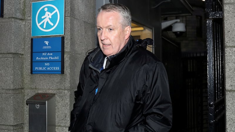 Peter Bellew, former chief operating officer of Ryanair, leaves the Four Courts. Photograph: REUTERS/Lorraine O’Sullivan/File Photo