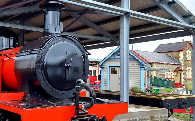 An original Donegal steam locomotive, Drumboe, is now on display outside the museum in Donegal town. Photograph: Donegal Railway Heritage Centre