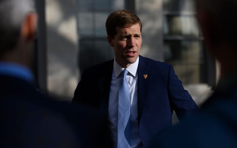 In Pittsburgh Conor Lamb is a local US congressman who sought the Democratic nomination to run for the Senate but lost out to Fetterman. Photograph: Jeff Swensen/Getty Images