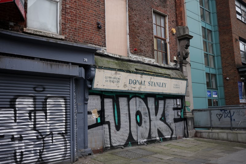 Gina’s 168 Investments Ltd has mortgages registered in respect of 77 Marlborough Street, Dublin 1, a property that featured in a recent Irish Times series on dereliction in Dublin. Photograph: Chris Maddaloni