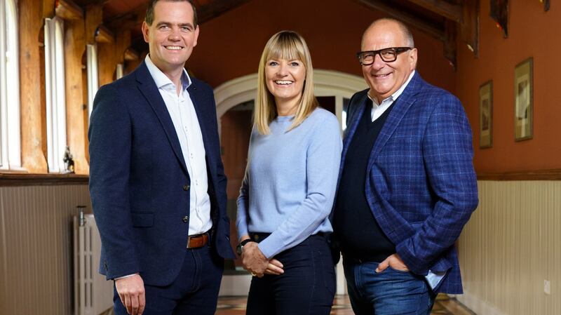 Home of the Year judges: Peter Crowley, Deirdre Whelan and Hugh Wallace. Photograph: RTÉ