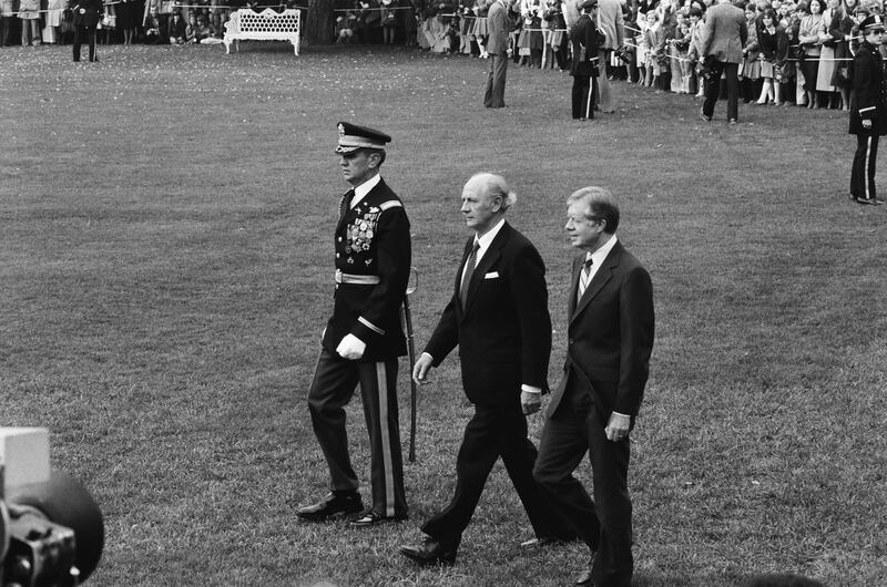 Then taoiseach Jack Lynch (left) and then president of the US Jimmy Carter during a White House ceremony on November 8th, 1979 in Washington DC. Photograph: NBC/NBC NewsWire