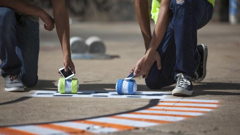 The Ollie, an app-controlled rolling robot, offers different experiences to various ages