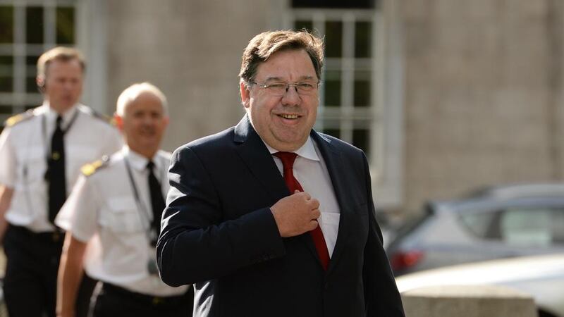 Former taoiseach Brian Cowen at the Dail for the banking inquiry. Photograph: Cyril Byrne/The Irish Times