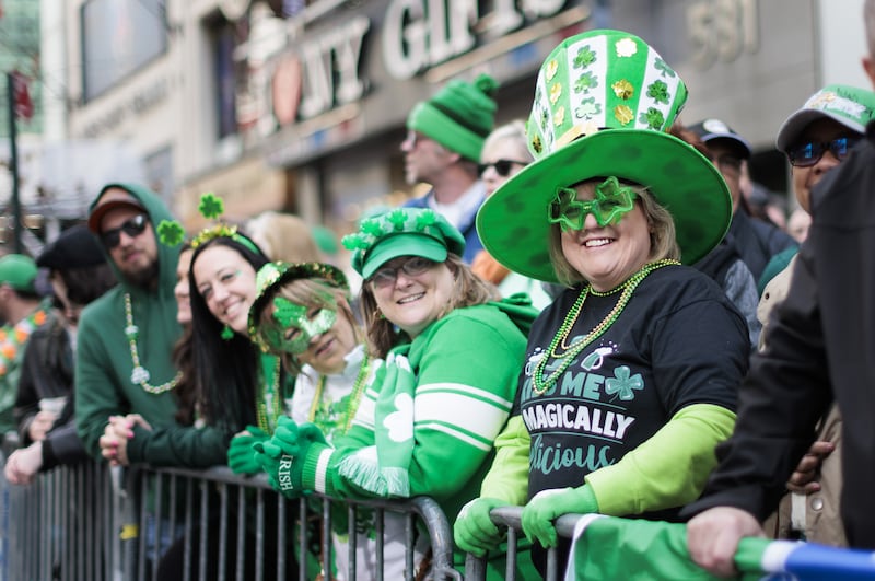 St Patrick's Day celebrations in New York. Photograph: EPA