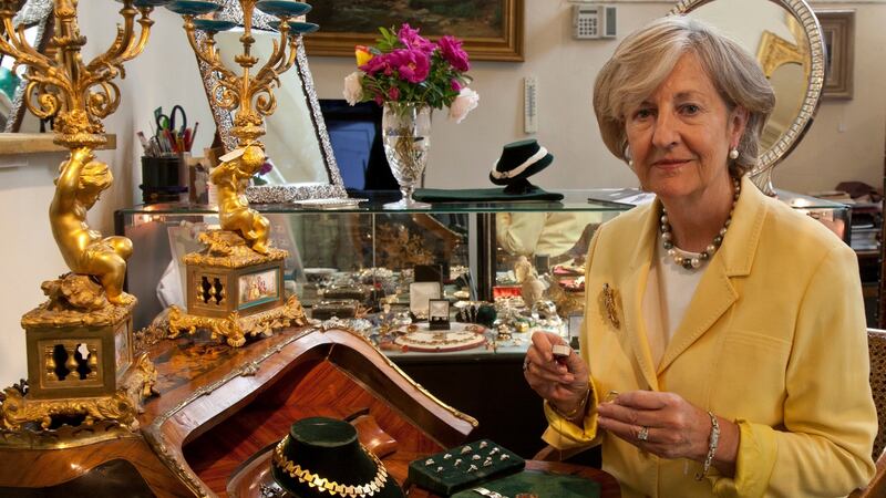 Gráinne Pierse in her Courtville Antiques shop in the Powerscourt Townhouse South William St. Photograph: John Searle