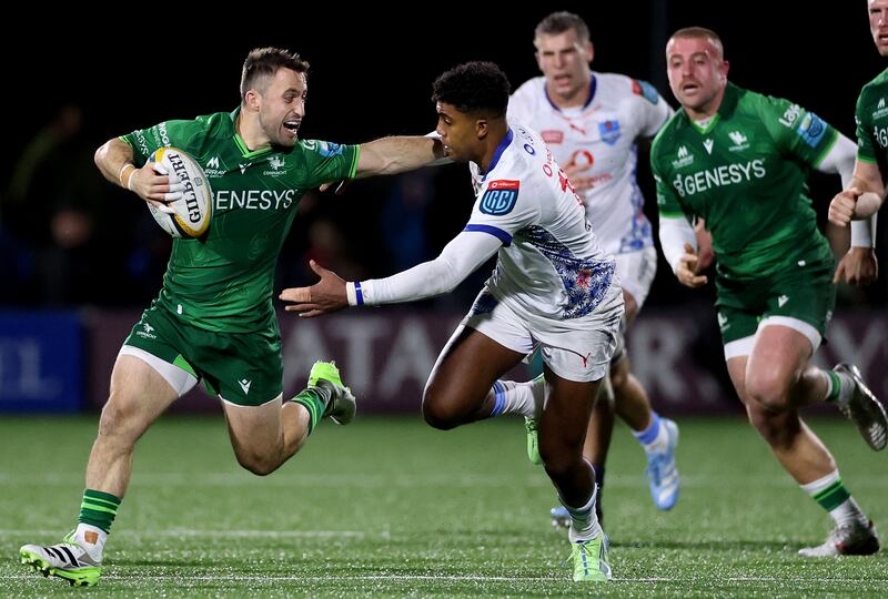 Connacht’s Caolin Blade will be among the trio of halfbacks for the game against Zebre. Photograph: James Crombie/Inpho