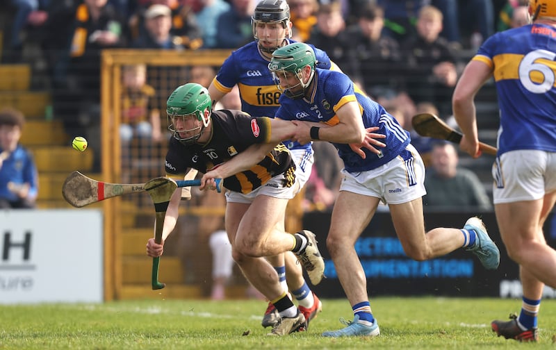 Kilkenny's Martin Keoghan and Tipperary's Robert Doyle. Photograph: Bryan Keane/Inpho