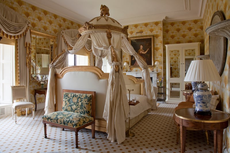 A bedroom at Ballyfin Demesne, Co Laois