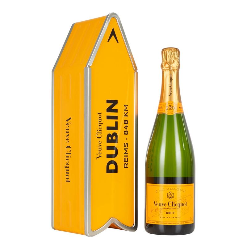 Veuve Clicquot champagne in a tin, from Brown Thomas