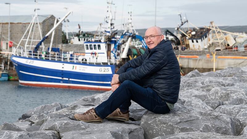 Michael Gill on Inishmor, Aran Islands. Photograph: Andrew Downes