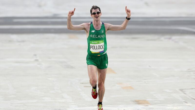 Ireland’s Paul Pollock  finished  32nd  in the men’ marathon in Rio. Photograph:  Martin Rickett/PA Wire