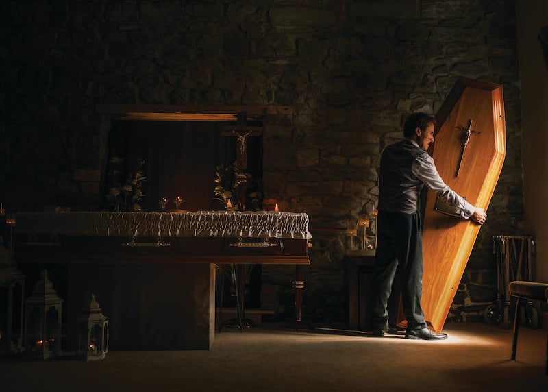 FINAL JOURNEY: Funeral director David McGowan brings a person’s remains back to his funeral home in Sligo. Photograph: Mark Condren / Mediahuis Ireland
