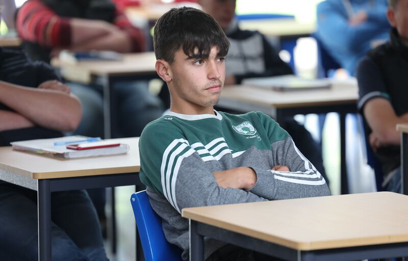 Student Francis Rowley, of Longford, at Ballyhaise Agricultural College,  Ballyhaise, Co Cavan. Photograph: Dara Mac Dónaill 