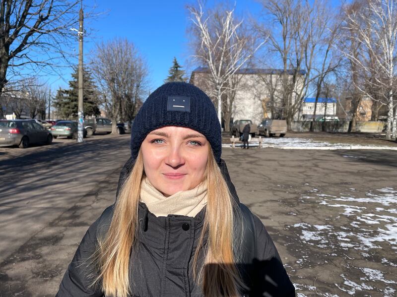 Snizhana Salivon, a journalist at the Mezhivskyi Meridian newspaper. Photograph: Daniel McLaughlin