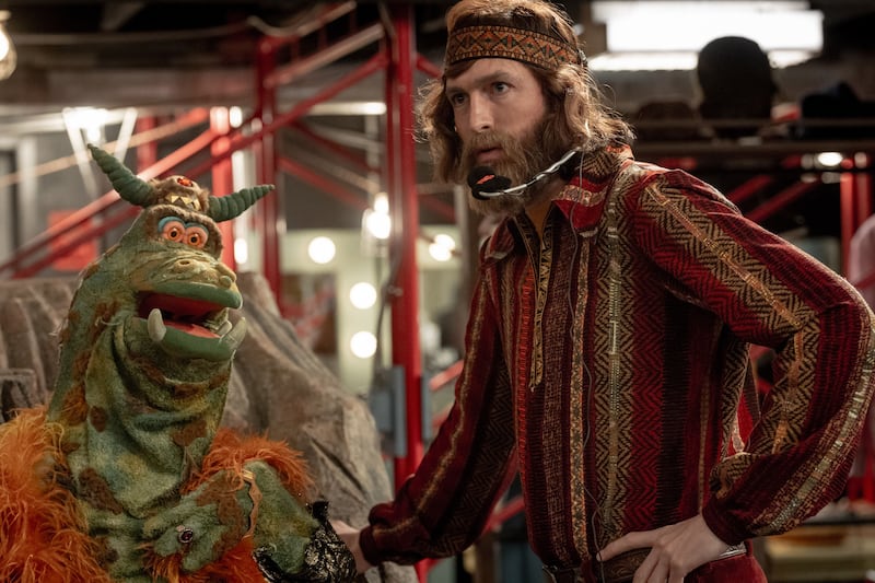 Nicholas Braun as Jim Henson in the film. Photograph: Hopper Stone/Sony Pictures