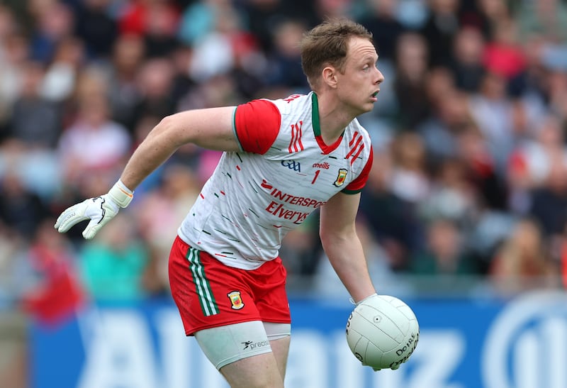 Mayo’s goalkeeper Colm Reape during the preliminary quarter-final against Derry at MacHale Park in June. Photograph: James Crombie/Inpho