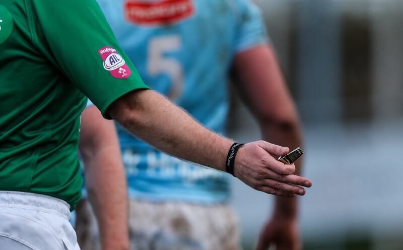 Every club will know if it has members who may become dangerously outraged at what they perceive as poor refereeing performances. Those clubs could usefully undertake some affirmative pre-emptive action. Photograph: Oisin Keniry/Inpho