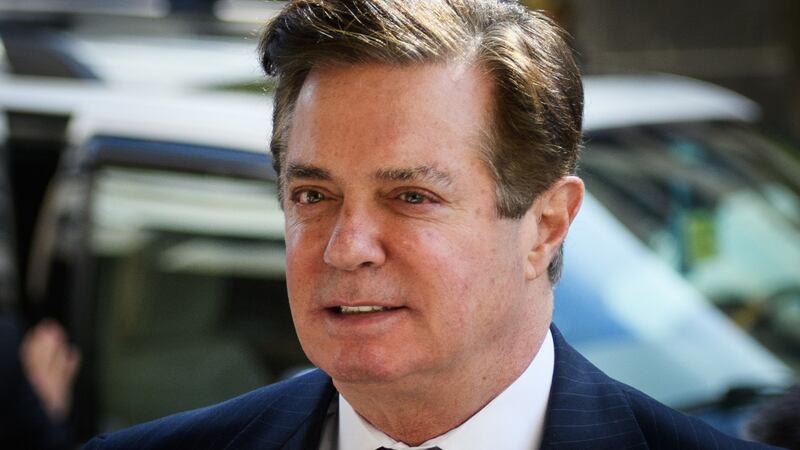 Paul Manafort, Donald Trump’s former campaign chief. “He happens to be a very good person, and I think it’s very sad what they’ve done to Paul Manafort,” said Mr Trump on Friday.  Photograph: Mandel Ngan/AFP