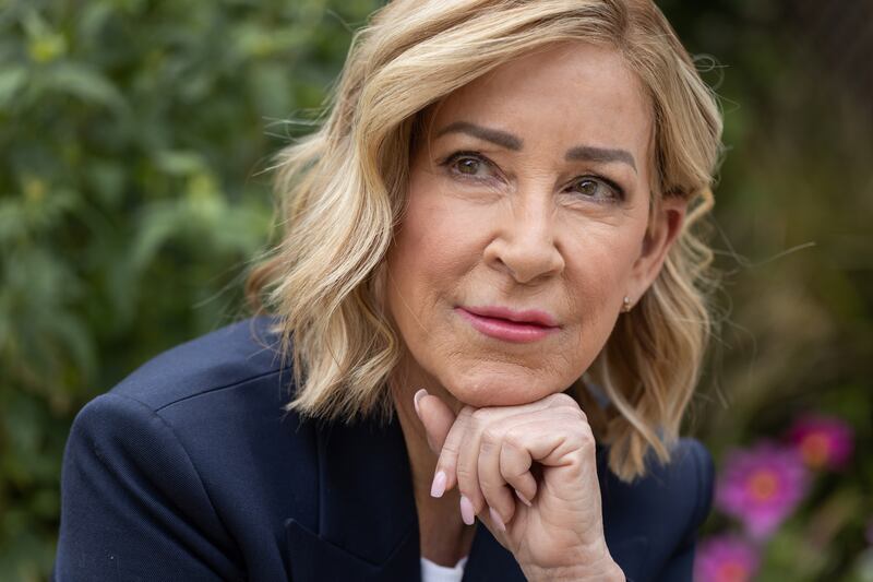 Chris Evert: 'I’m not going to stop living my life,” she said. “I’m going to keep going and keep going.' Photograph: Jeremie Souteyrat/The New York Times
                      