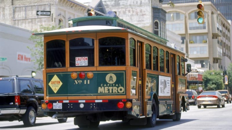 Trolley car on Sixth Street. Photograph: Getty