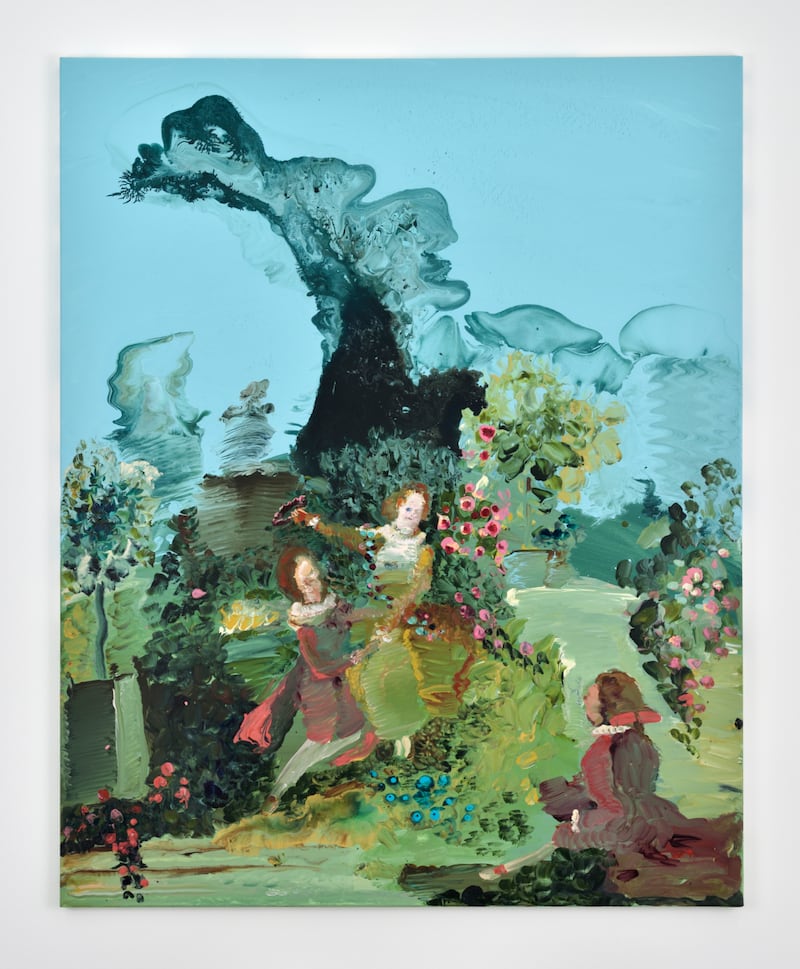 Genieve Figgis: The Lover crowned (after Fragonard), 2018