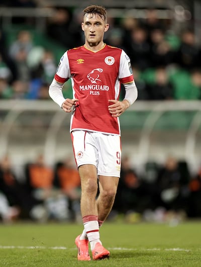 St Patrick's Athletic's Mason Melia. Photograph: Laszlo Geczo/Inpho