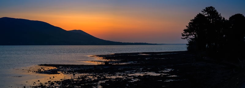 Sunset over the sea